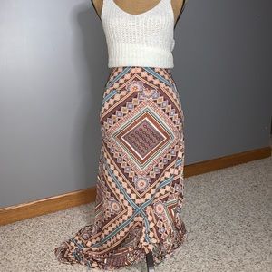 Printed Maxi Skirt